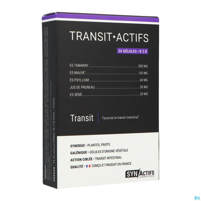 Synactifs Transit Actifs 20 Gélules