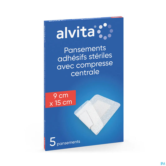 Medicazione adesiva sterile 9x15 cm 5 unità