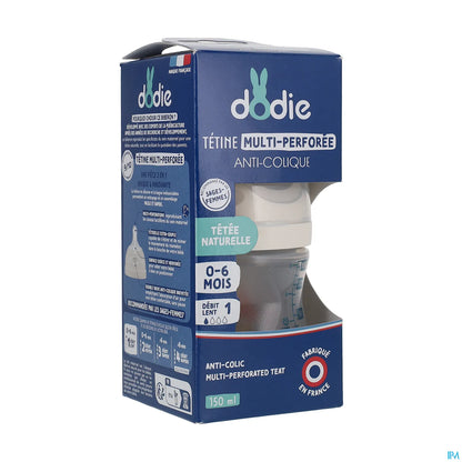Biberon Tétine Multi-Perforée Anti-Colique Rose 150ml