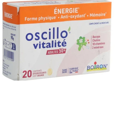 Oscillo Vitality 50+ 20 Effervescent Tablets