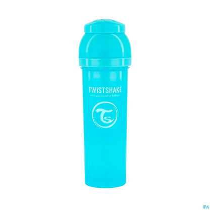 Twistshake Biberon Anti Colique Bleu Pastel 330 mL 4 Mois et Plus
