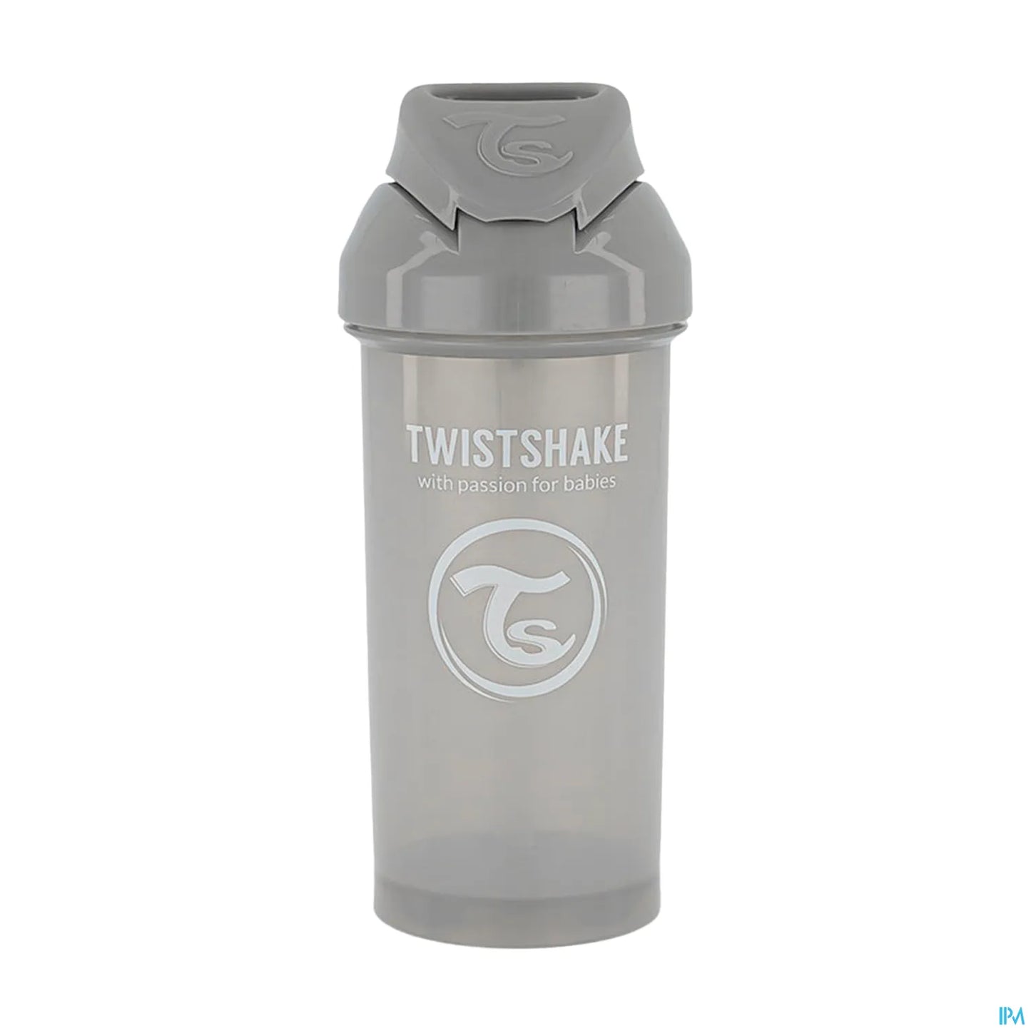 Twistshake Tasse à Paille Gris 360 mL 6 Mois et Plus