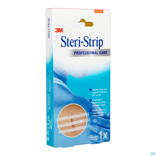 Steri-Strip 6x100mm Box of 10 Hypoallergenic Skin Sutures