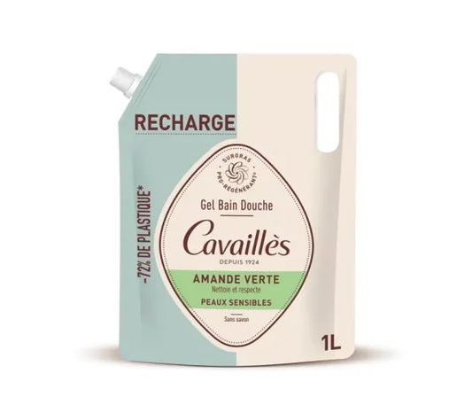 Rogé Cavaillès Eco-Refill Gel Bagno e Doccia Mandorla Verde 1L