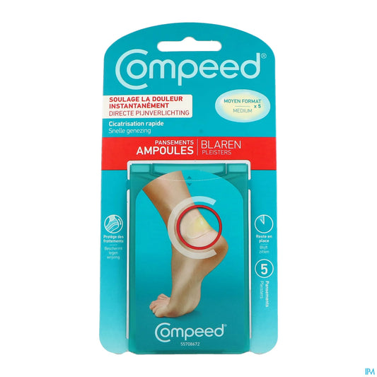 Medium Blister Plasters 5 Plasters 4.2 x 6.8cm