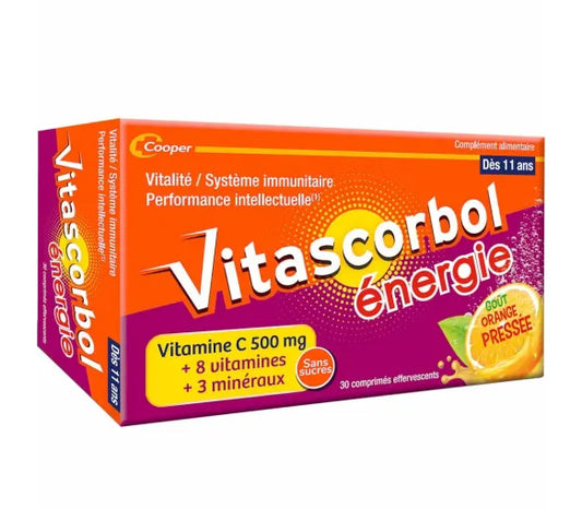 Vitascorbol Energy 30 Sugar-Free Effervescent Tablets