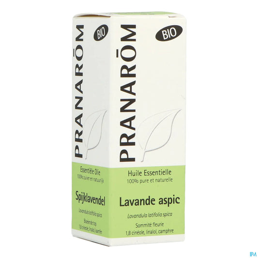 Olio essenziale di lavanda biologica Aspic, sommità fiorite, 10 ml