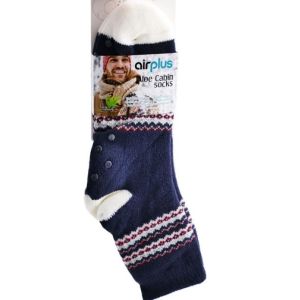 Aloe Cabin Socks Chaussettes Hydratantes Gris Tribal Pointure 41-46 Hommes