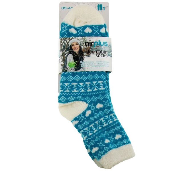 Calzini idratanti Aloe Cabin Socks 35-41 Blue Heart