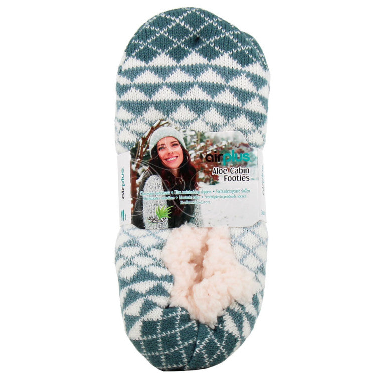 Ciabatte idratanti Aloe Cabin Socks Diamond blu taglia 36-41