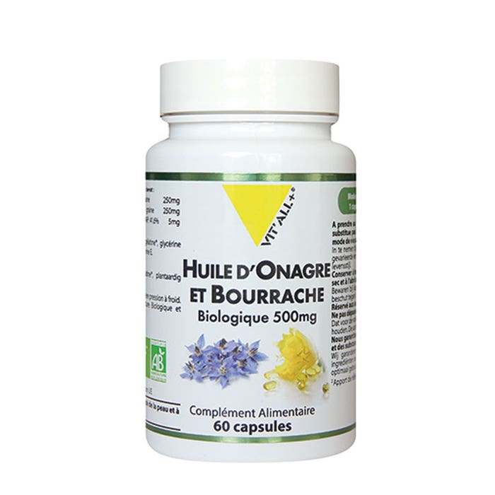 Onagre Et Bourrache Bio 500mg 60 Capsules