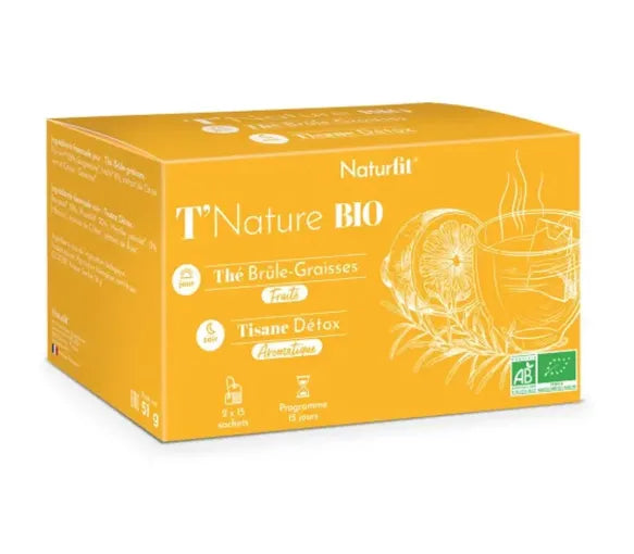 Naturfit T Nature Tè Brucia Grassi Biologico + Bustine di Tisana Detox