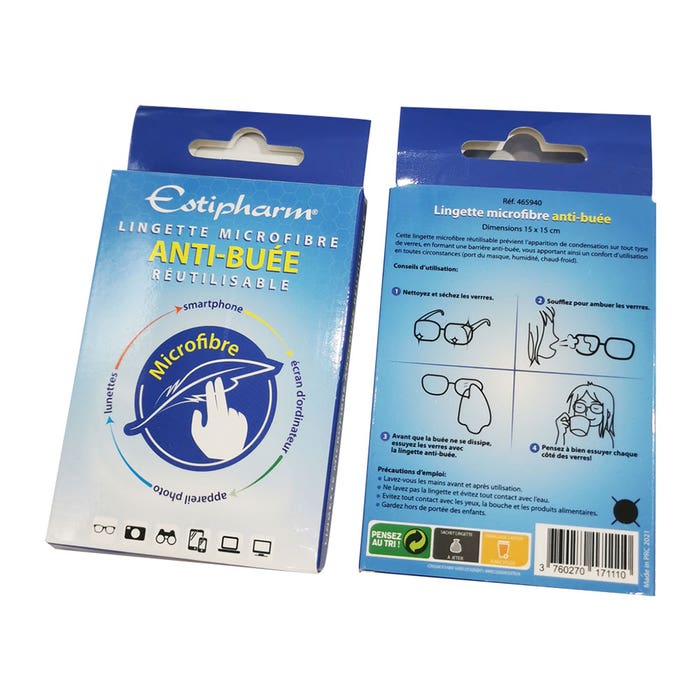Lingette Microfibre Anti-Buée Réutilisable 1 Unité