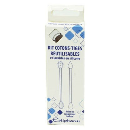 Kit 2 Cotons Tiges Silicone Réutilisables