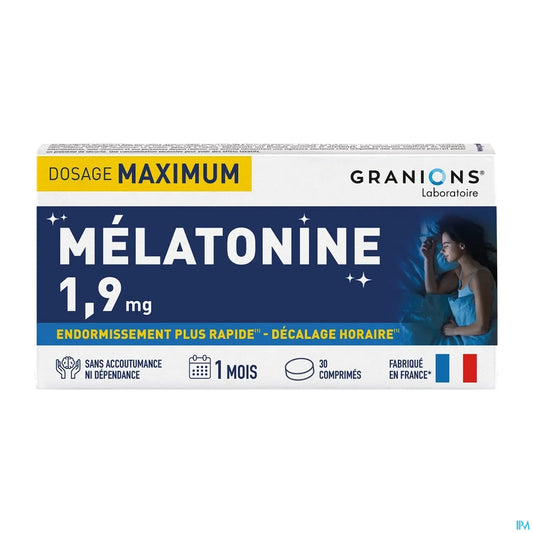 Granions Mélatonine 1,9 mg 30 comprimés