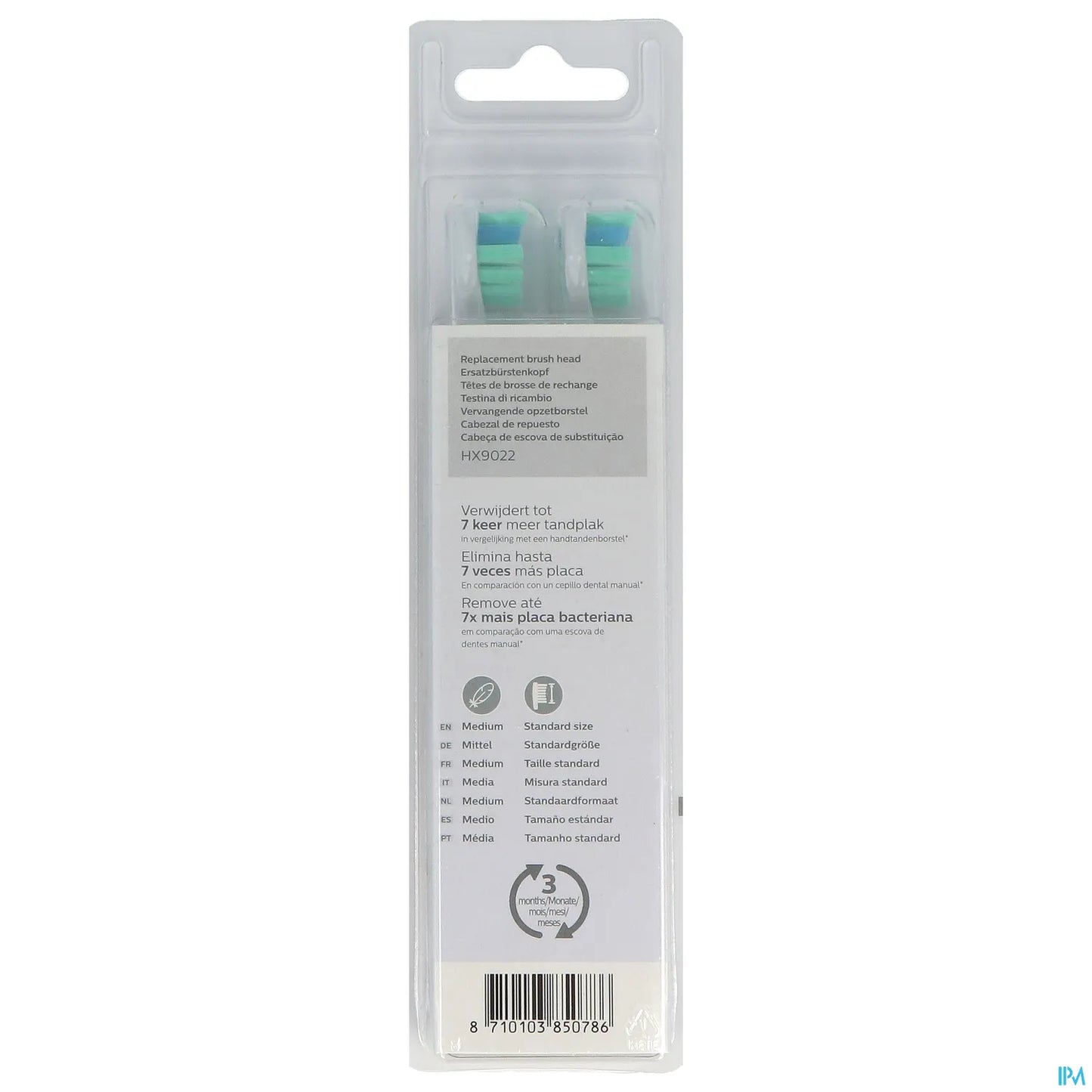 Philips Sonicare C2 Optimal Plaque Defence HX9022 2 Brush Heads