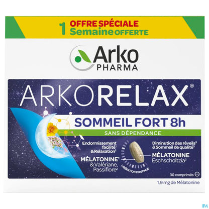 Arkorelax Sommeil Fort 8H 30 Comprimés