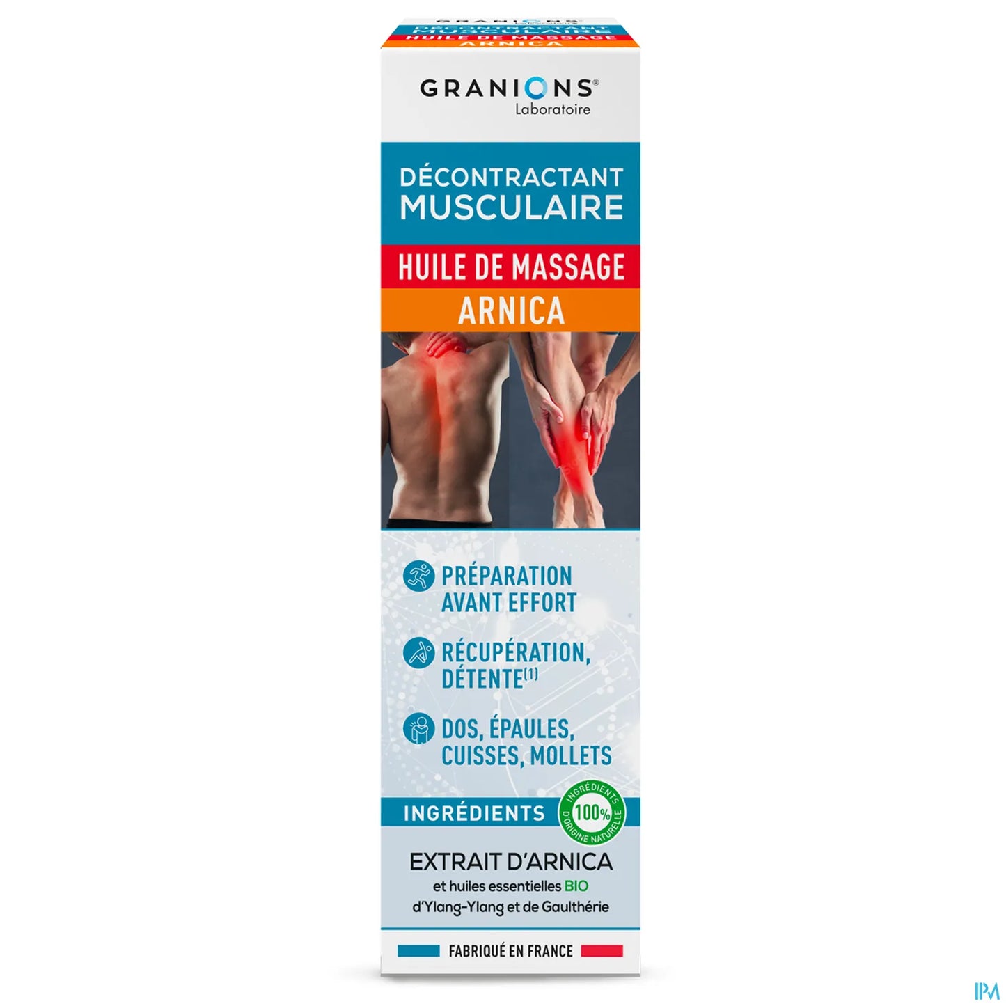 Olio da massaggio all'arnica rilassante muscolare 100 ml
