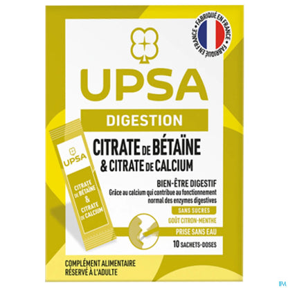 Digestion Betaine Citrate and Calcium Citrate 10 Sachets
