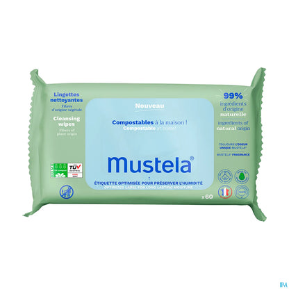 Salviette detergenti compostabili profumate 60 salviette