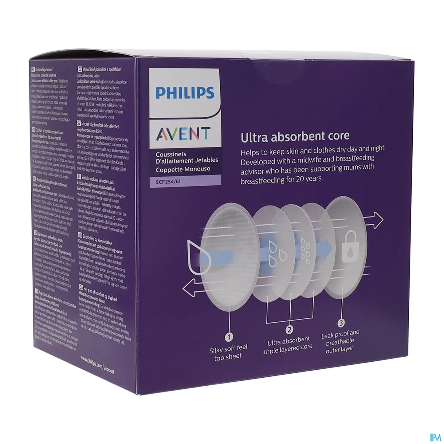 Coppette assorbilatte monouso Philips Avent 60 pezzi