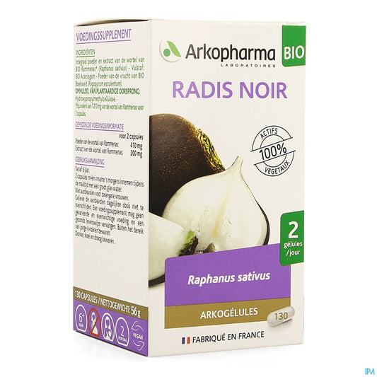 Arkogélules Bio Black Radish 130 Capsules