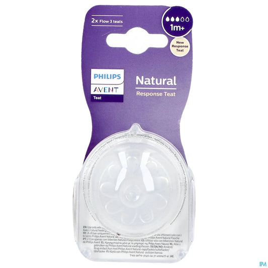 Philips Avent Natural Response Tétine Silicone T3 X2