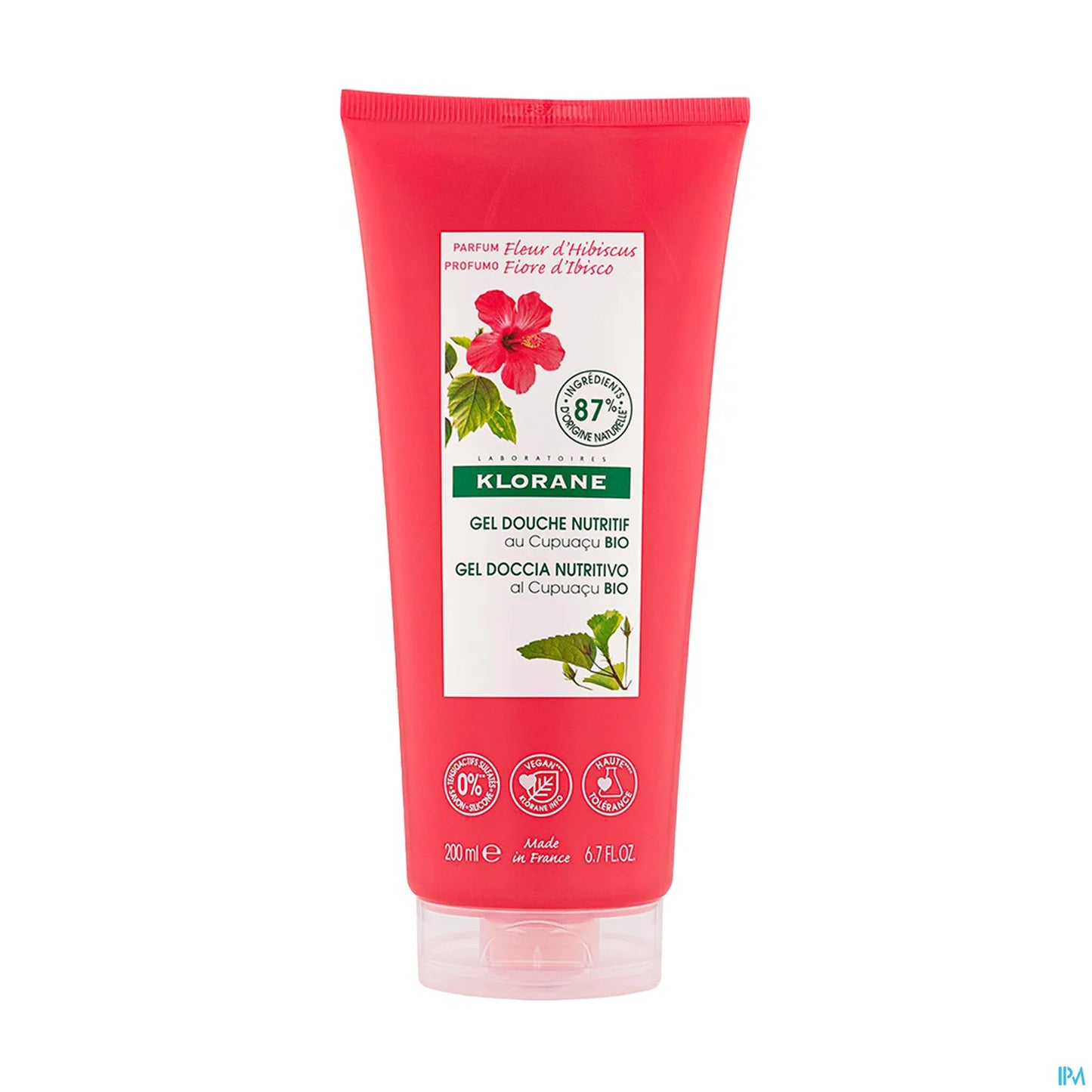 Gel doccia ai fiori di ibisco con burro di cupuaçu biologico 200 ml