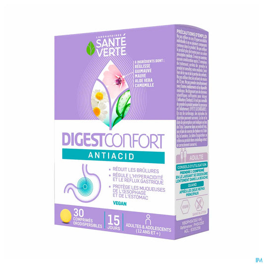 DigestConfort Antiacid 30 Comprimés Orodispersibles