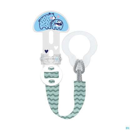 Ciuccio con clip decorativo per tutte le età, regolabile e lavabile