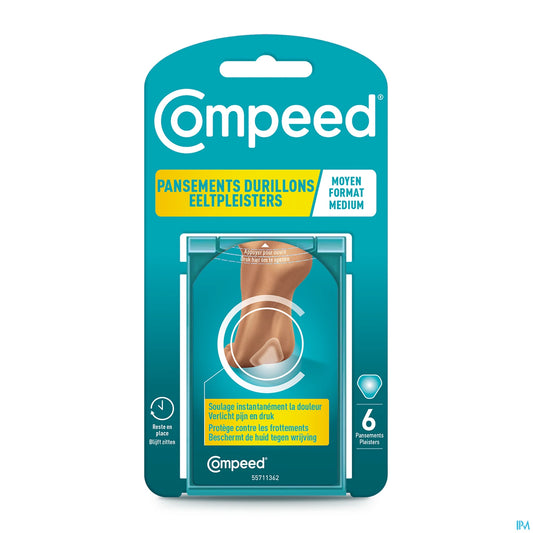 Compeed Pansements Durillons Moyen Format 6 unités