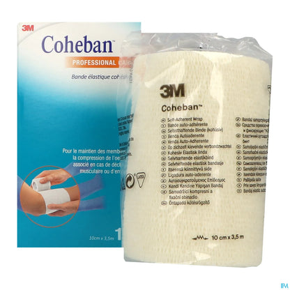 Benda di supporto coesiva Coheban bianca 10 cm x 3,5 m