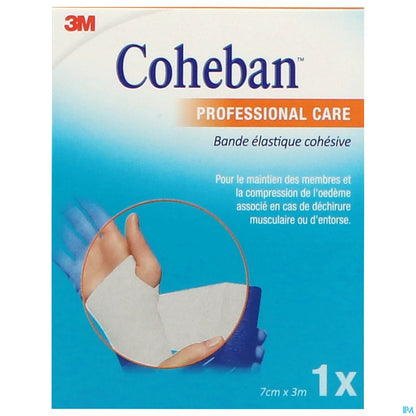 Benda coesiva bianca Coheban 3m x 7cm