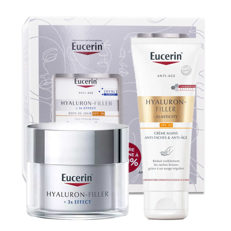 Coffret Hyaluron-Filler 3x Effect SPF30 50 ml et Crème Mains 75 ml