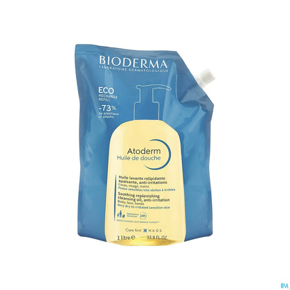 Atoderm Huile de Douche Éco-Recharge 1 Litre
