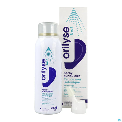Orilyse Fast Spray Auriculaire Eau de Mer Isotonique 100ml
