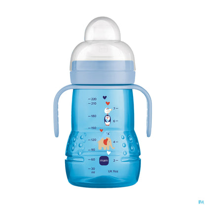 220ml Transition Bottle for Boys with Soft, Leak-Proof Spout