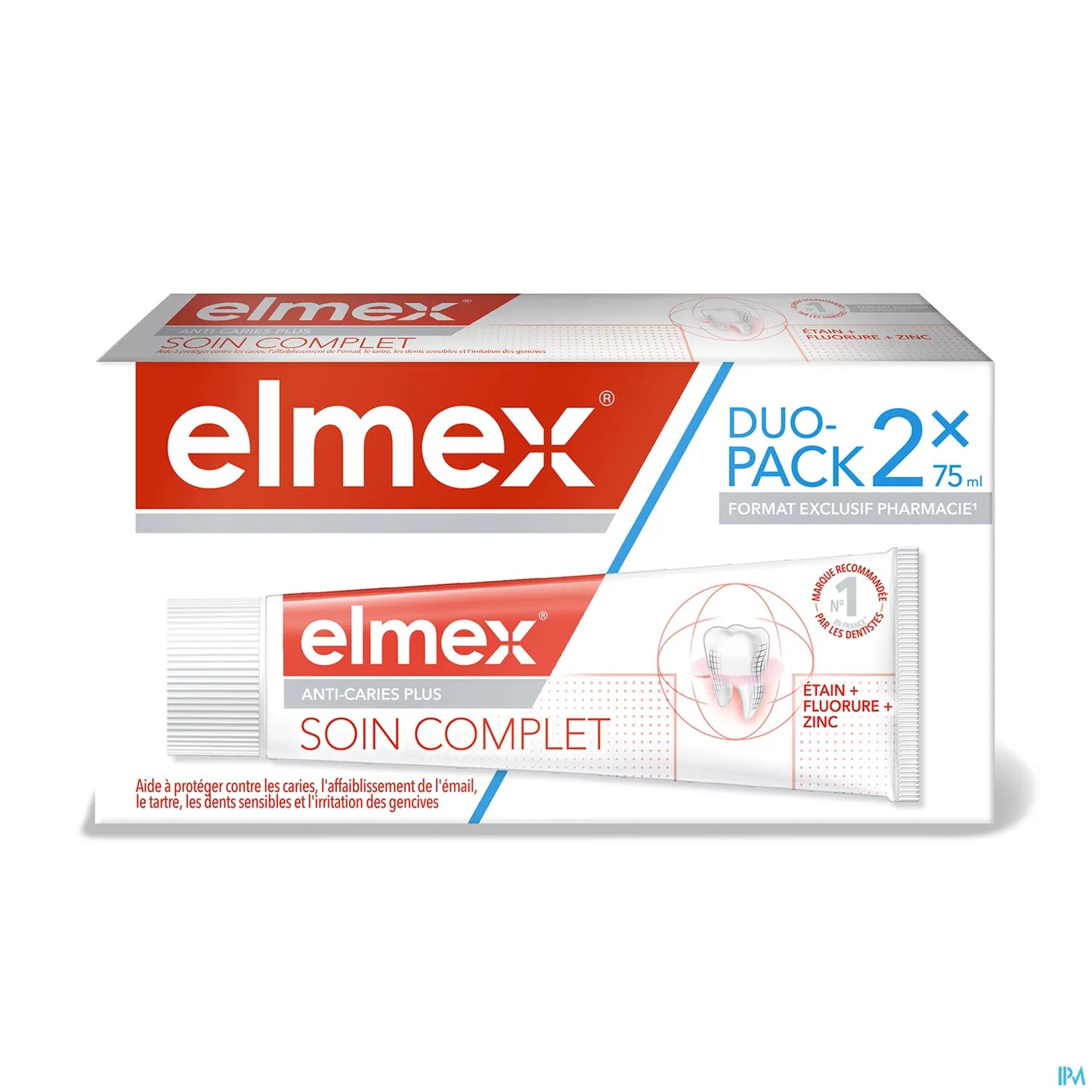 Dentifrice Soin Complet Anti-Caries Plus Lot 2 x 75ml