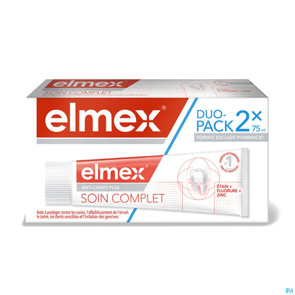 Dentifrice Soin Complet Anti-Caries Plus Lot 2 x 75ml