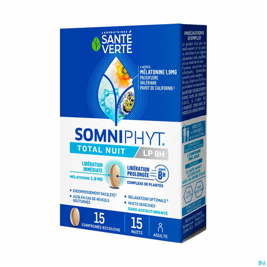 Somniphyt Total Nuit LP 1,9 mg 15 Comprimés