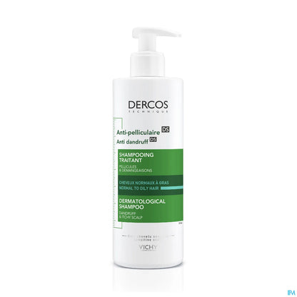 Dercos Anti-Dandruff Shampoo for Normal to Oily Hair 390ml
