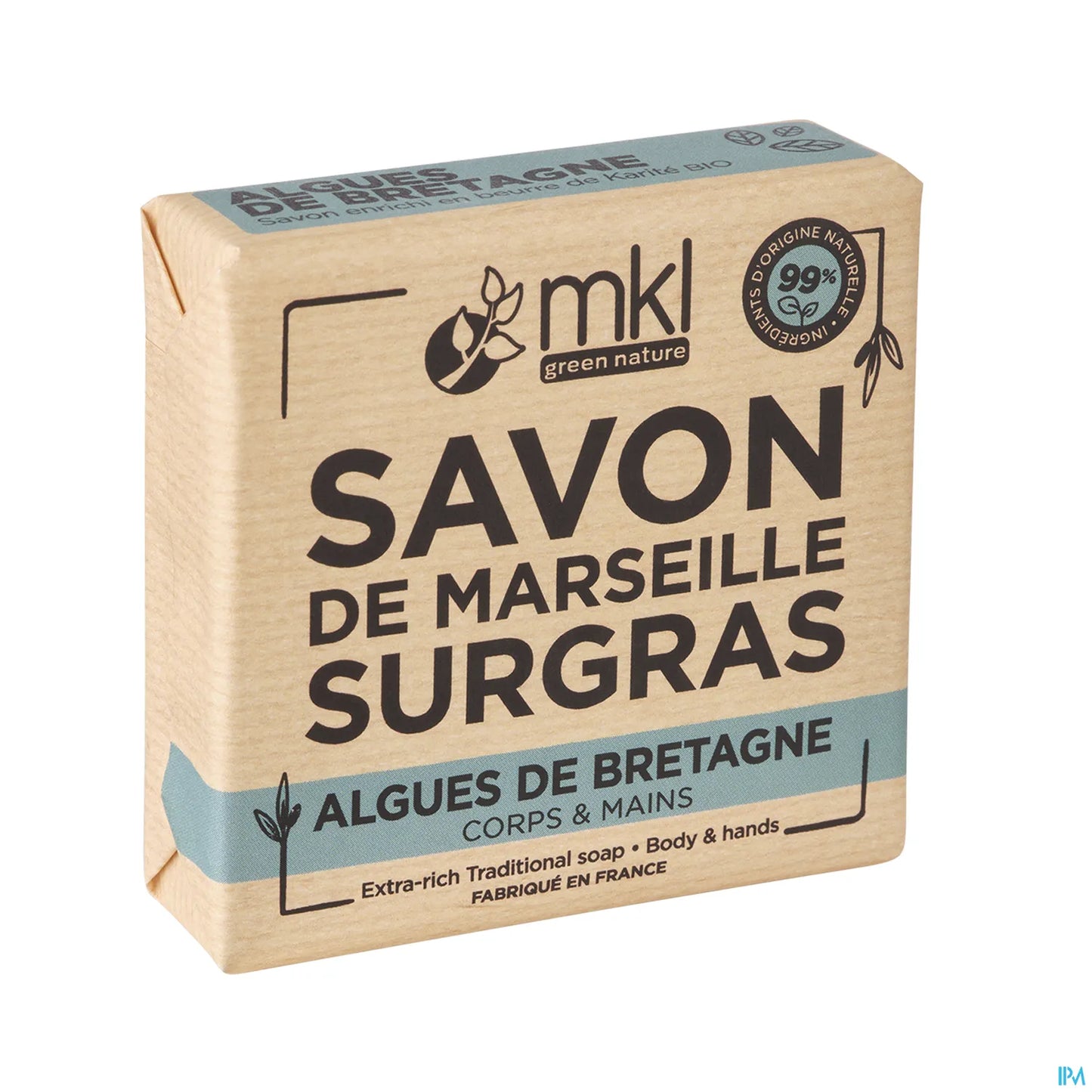 Sapone di Marsiglia Green Nature Surgras Alghe della Bretagna 100g