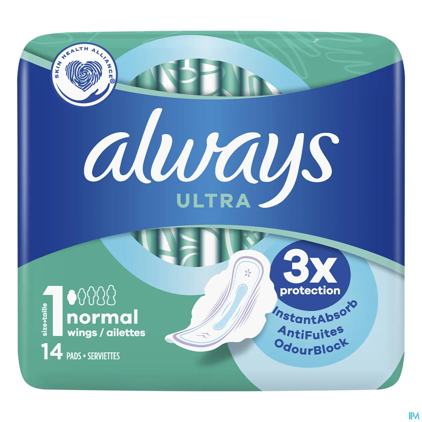 Serviettes Hygiéniques Ultra Normal Taille 1 14 Unités