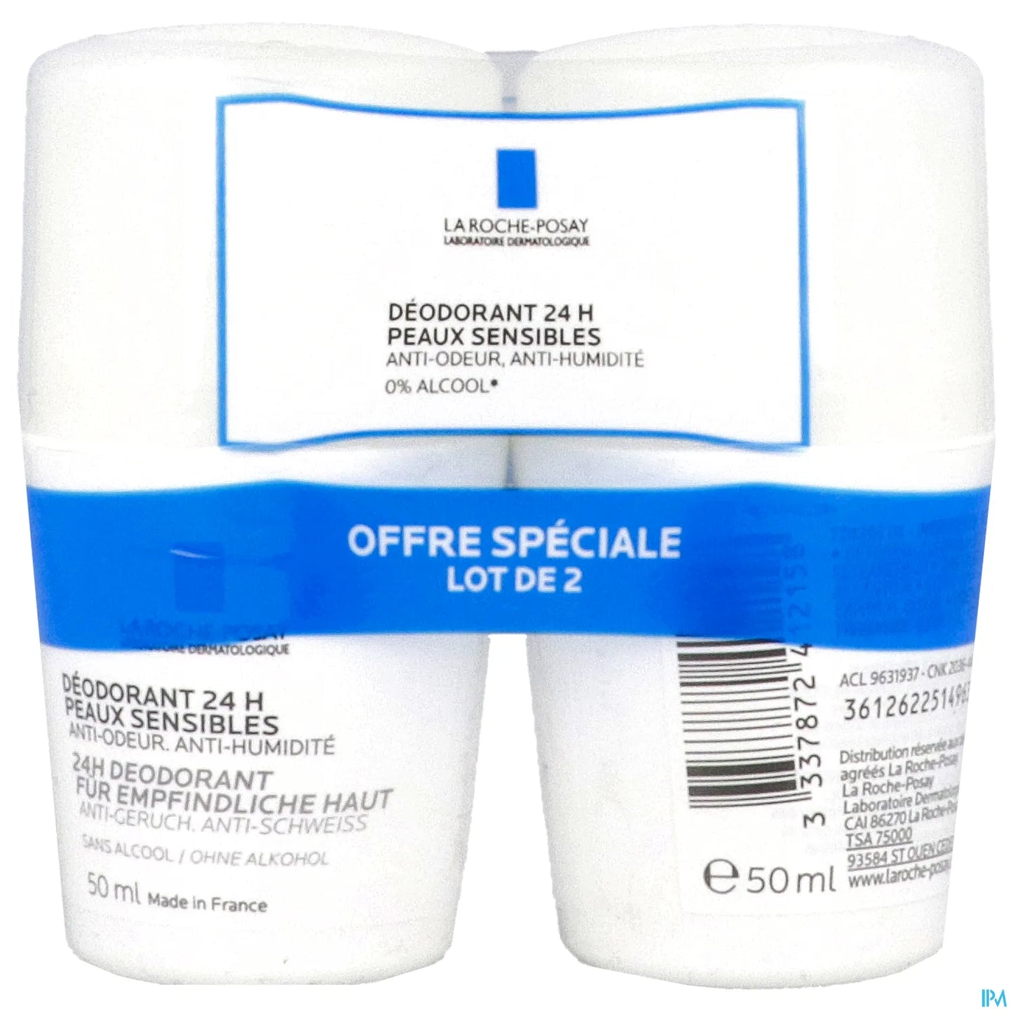 24H Physiological Deodorant 2 Balls 50ml
