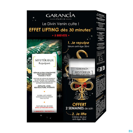Mysterious Plumping Box 30 ml e crema giorno anti-età globale Thousand and One Days 10 ml
