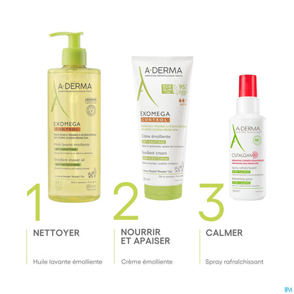 Exomega Control Crème Emolliente Anti-Démangeaison Tube Eco-Slim 200ml