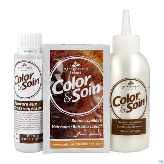 Coloration Permanente 7C Blond Terre Cuivré