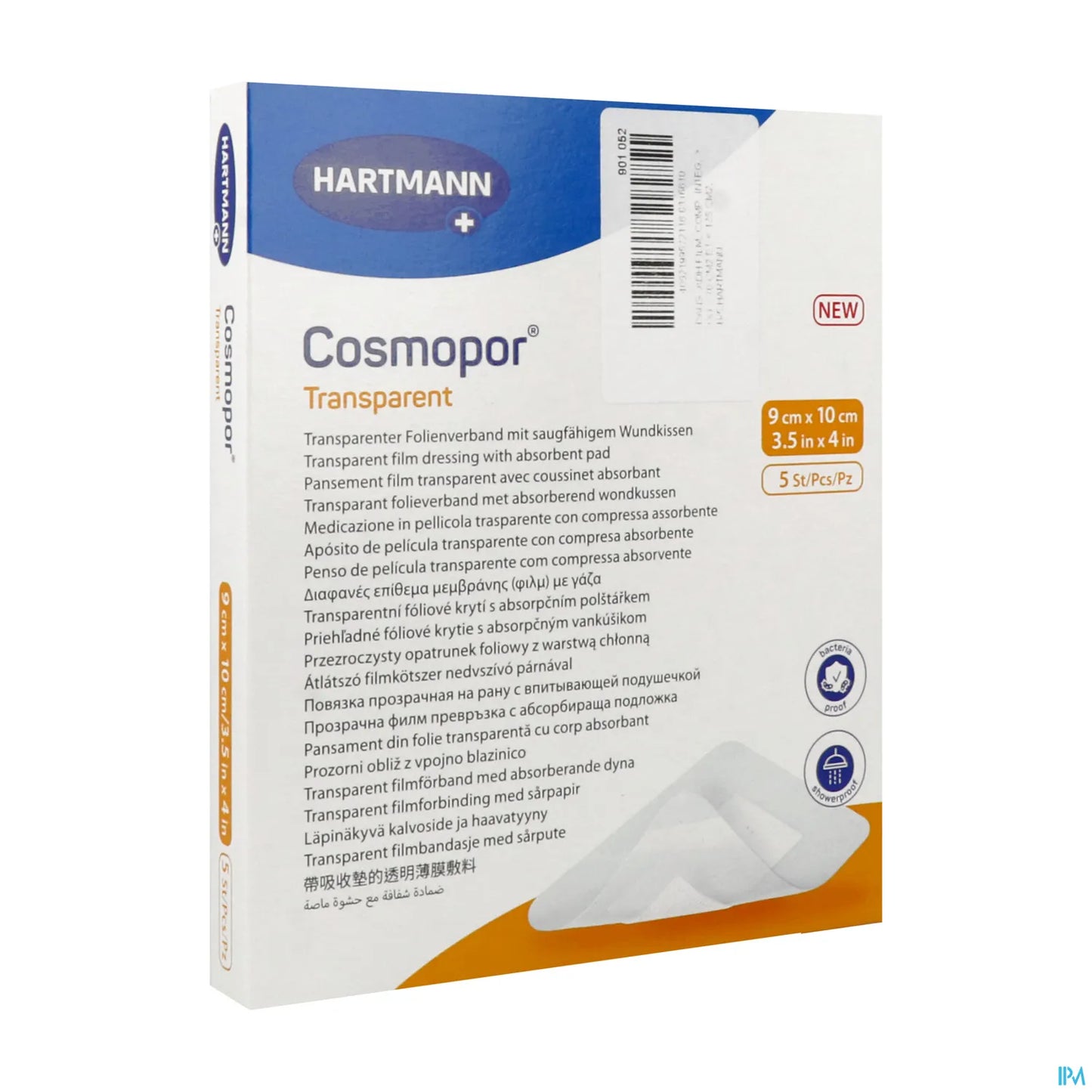 Hartmann Cosmopor Transparent Sterile 9x10cm 5 Pcs