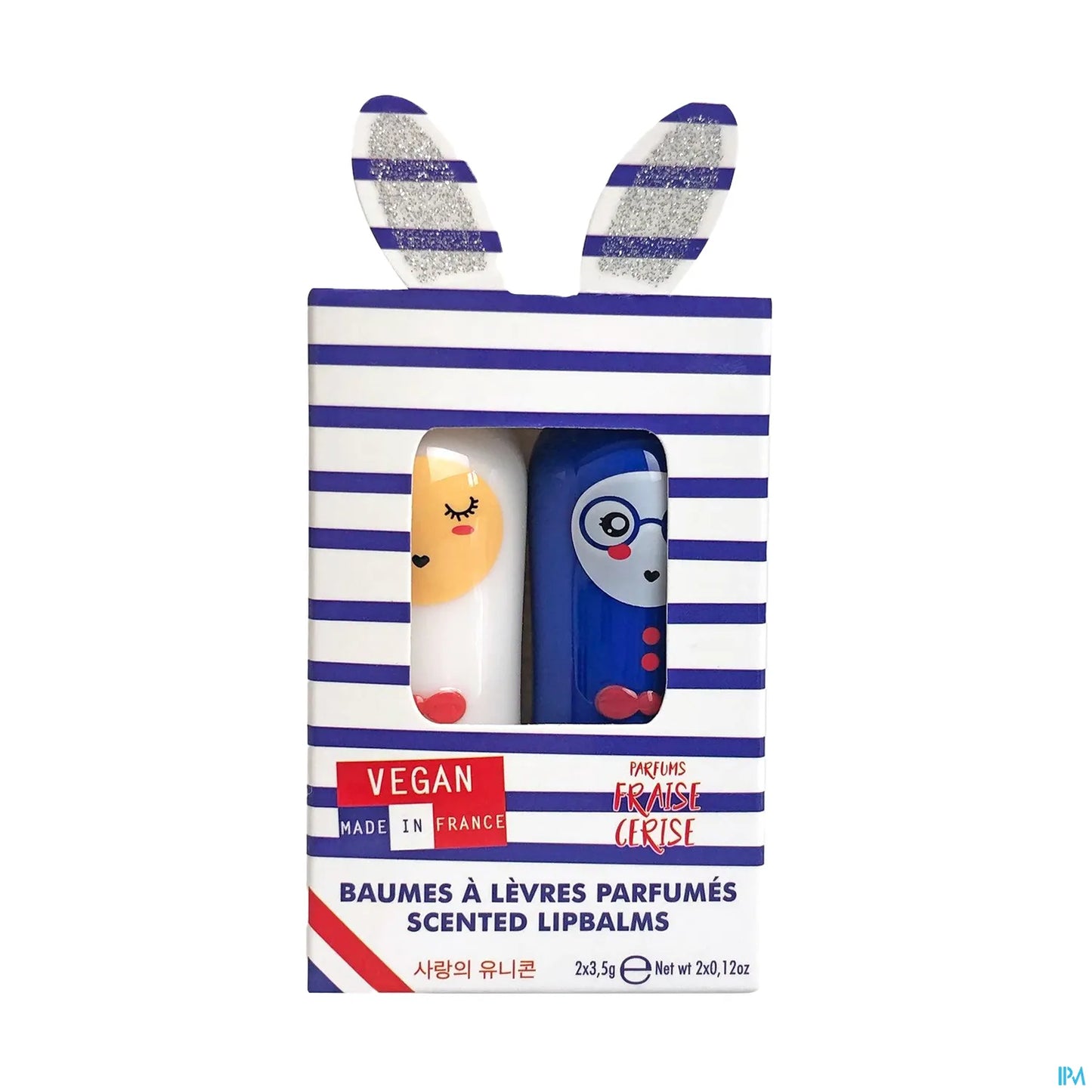 Duo Glitter Paris Lip Balms 2 unità