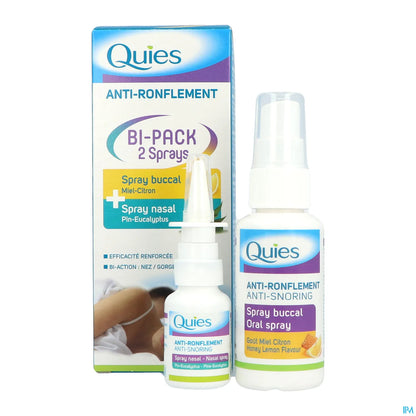 Anti-Ronflement Bi-Pack Spray Buccal Et Spray Nasal 70ml 15ml